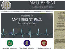 Tablet Screenshot of mattberent.com